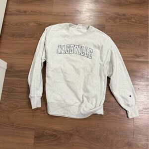 Champion Light Gray Sweatshirt